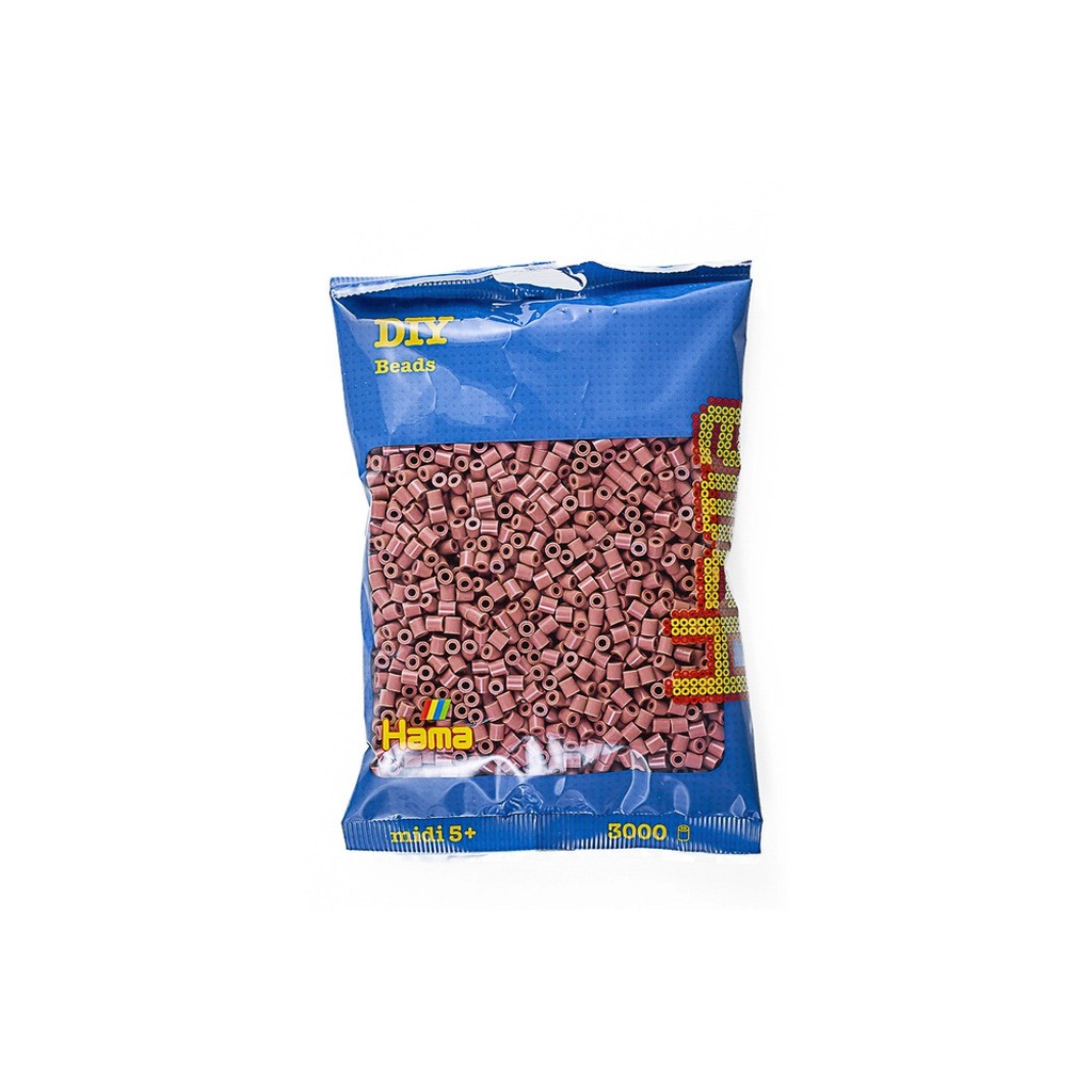 Hama midi perler 3000stk mørk blush