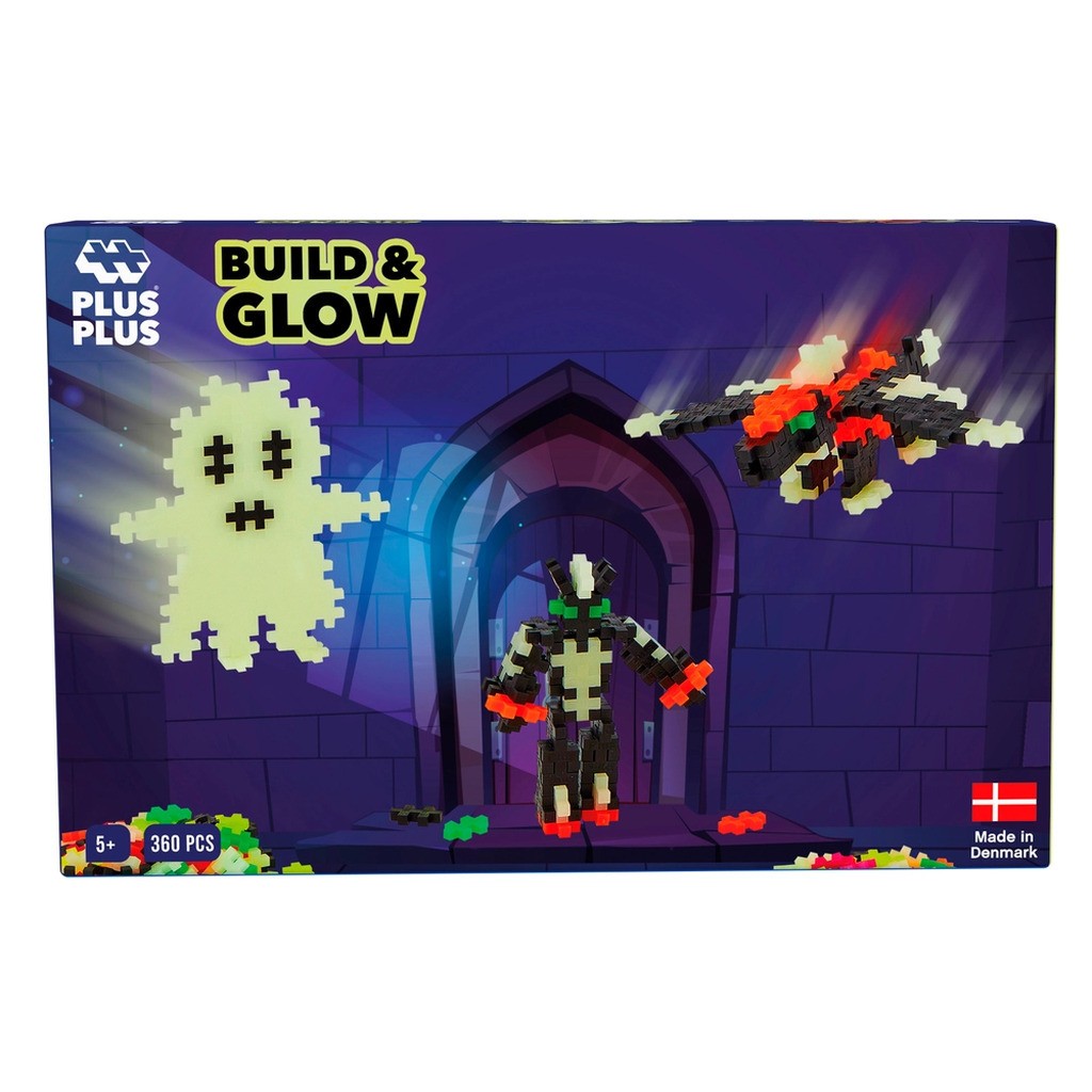 Plus-Plus Build and Glow - Glow in the Dark / 360 pcs