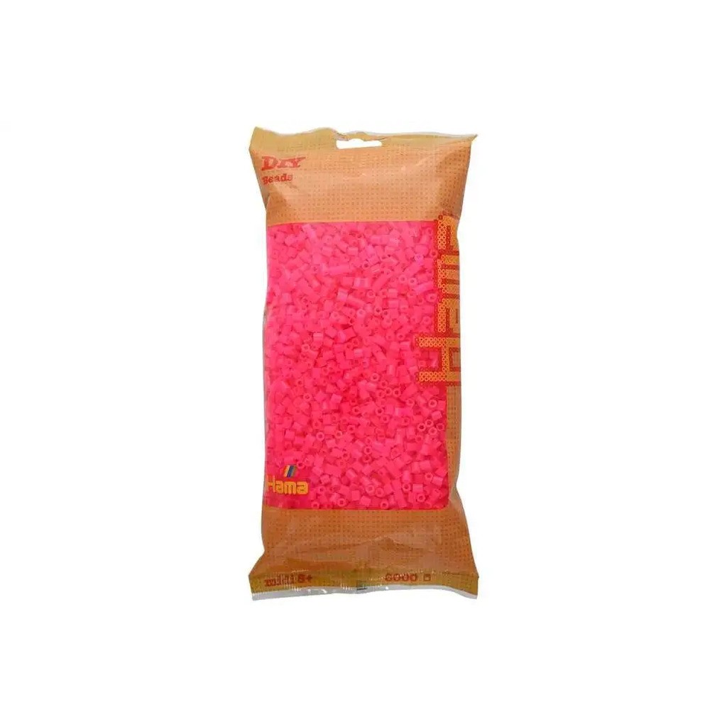 Hama midi perler 6000stk neon fuschia
