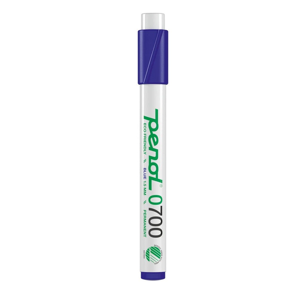 Marker Penol 0700  blå 1,5mm permanent svanemærket