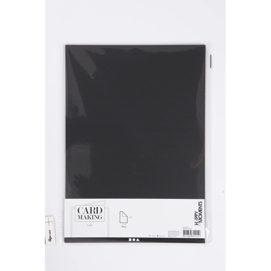Karton sort A4 220g 10stk