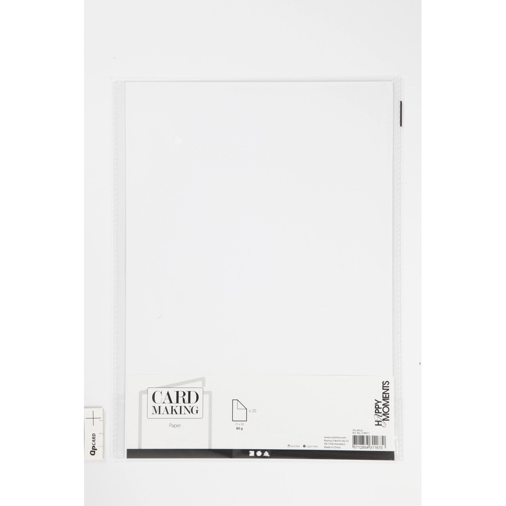 Papir hvid A4 80g 20stk