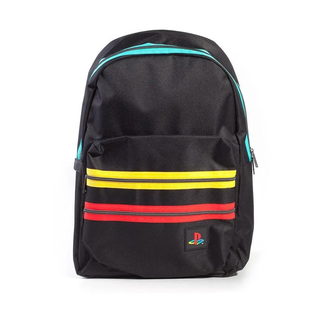 Playstation black retro logo backpack