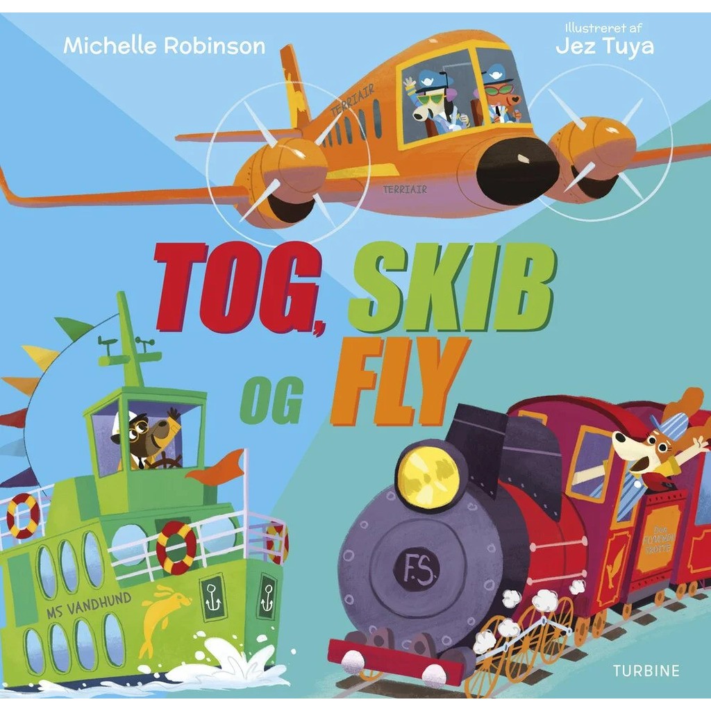 Tog, skib og fly