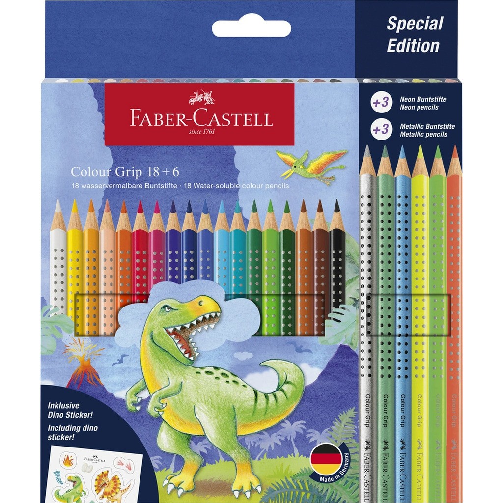 Farveblyanter Faber-Castell 18+6