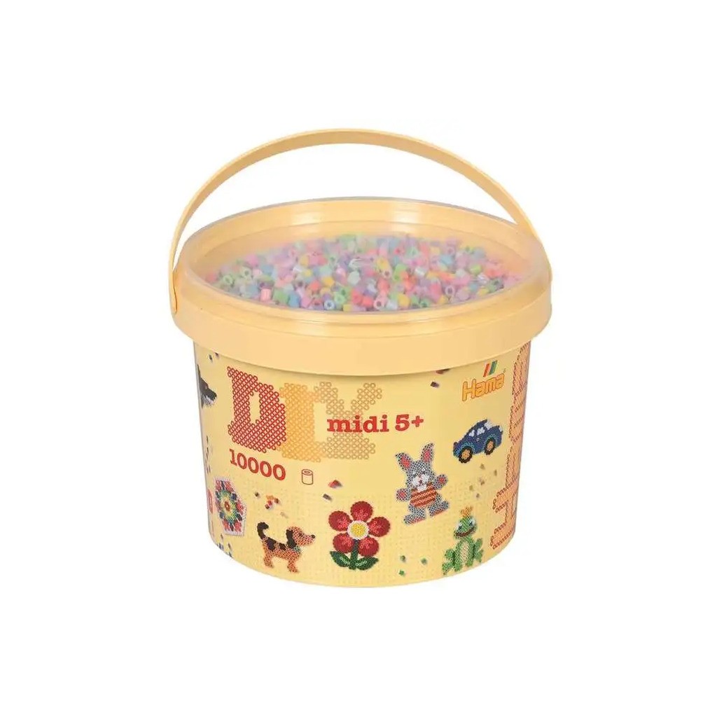 Hama midi perler 10.000stk pastel mix 50