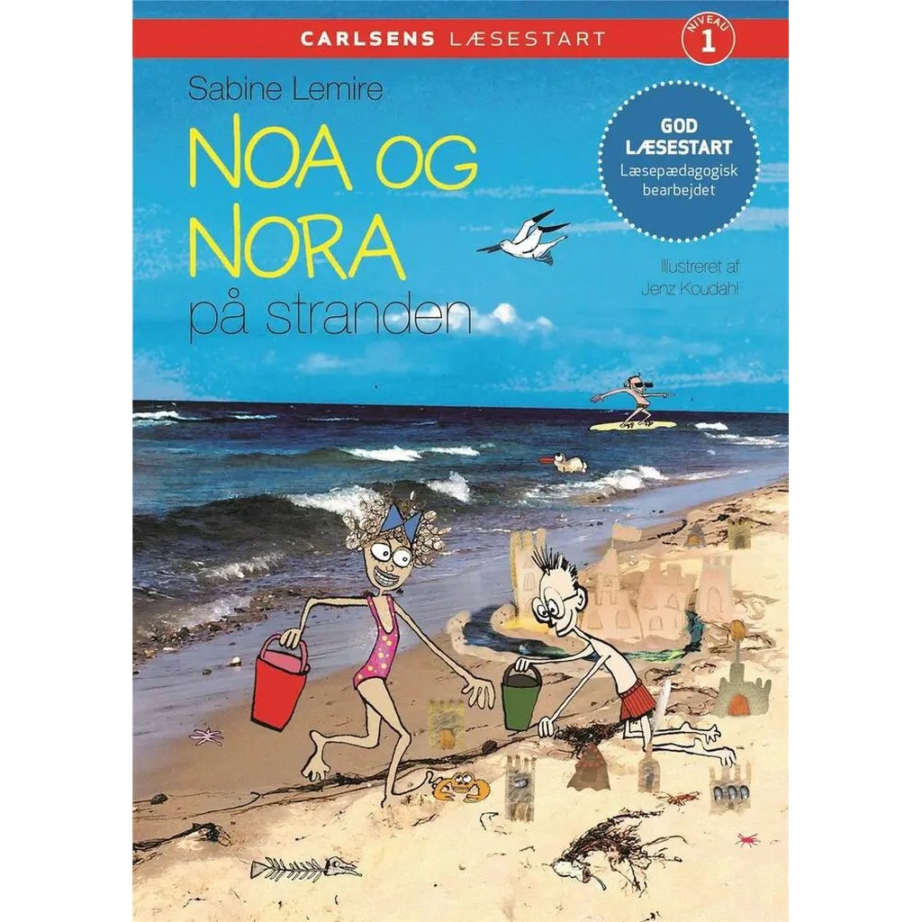 Carlsens Læsestart - Noa og Nora på stranden