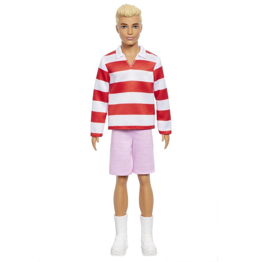 Barbie Fashionista Ken Dukke Rød & Hvid Striber