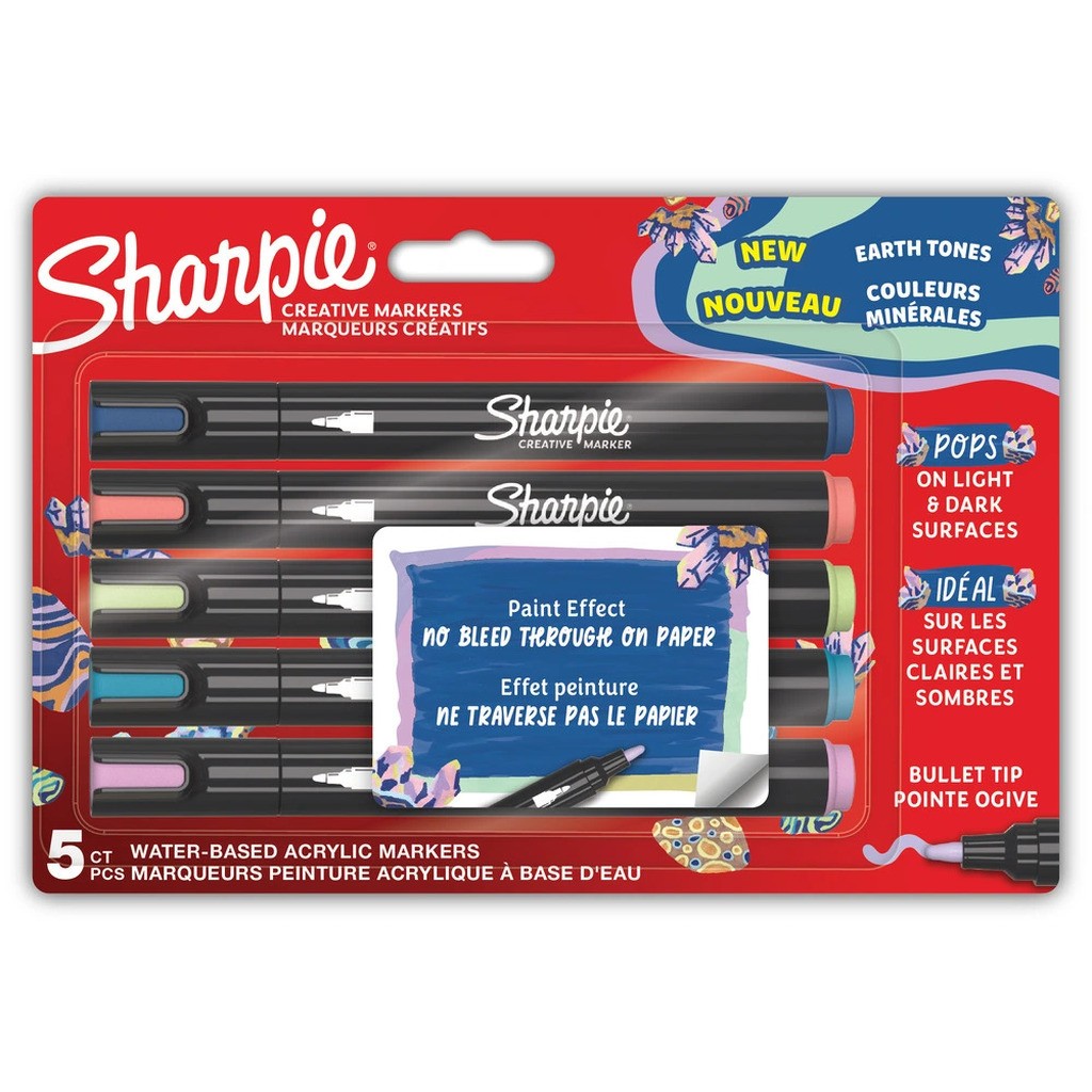 Sharpie Creative paint marker EARTH TONES 5 ASS
