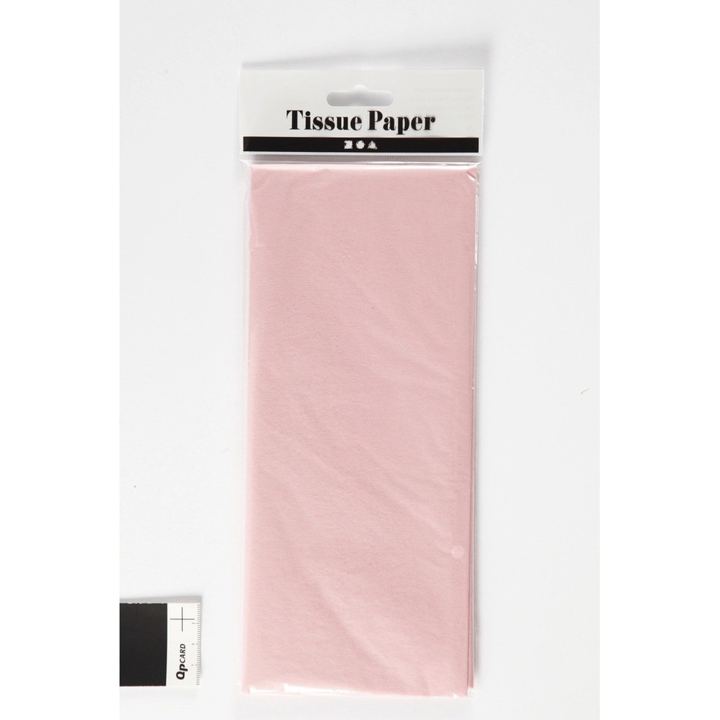 Silkepapir lys rosa 10 ark 50x70 cm 14 g.