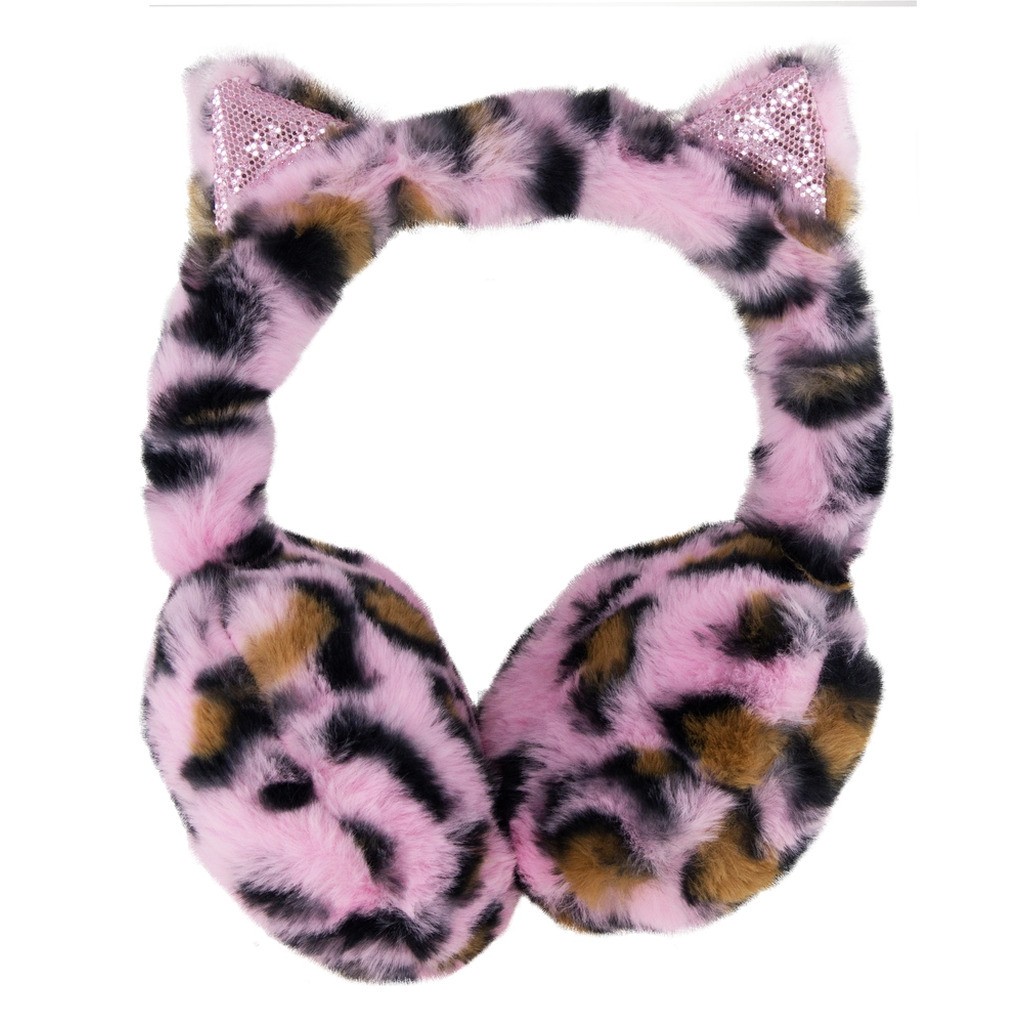 Ørevarmer Tinka plys leopard