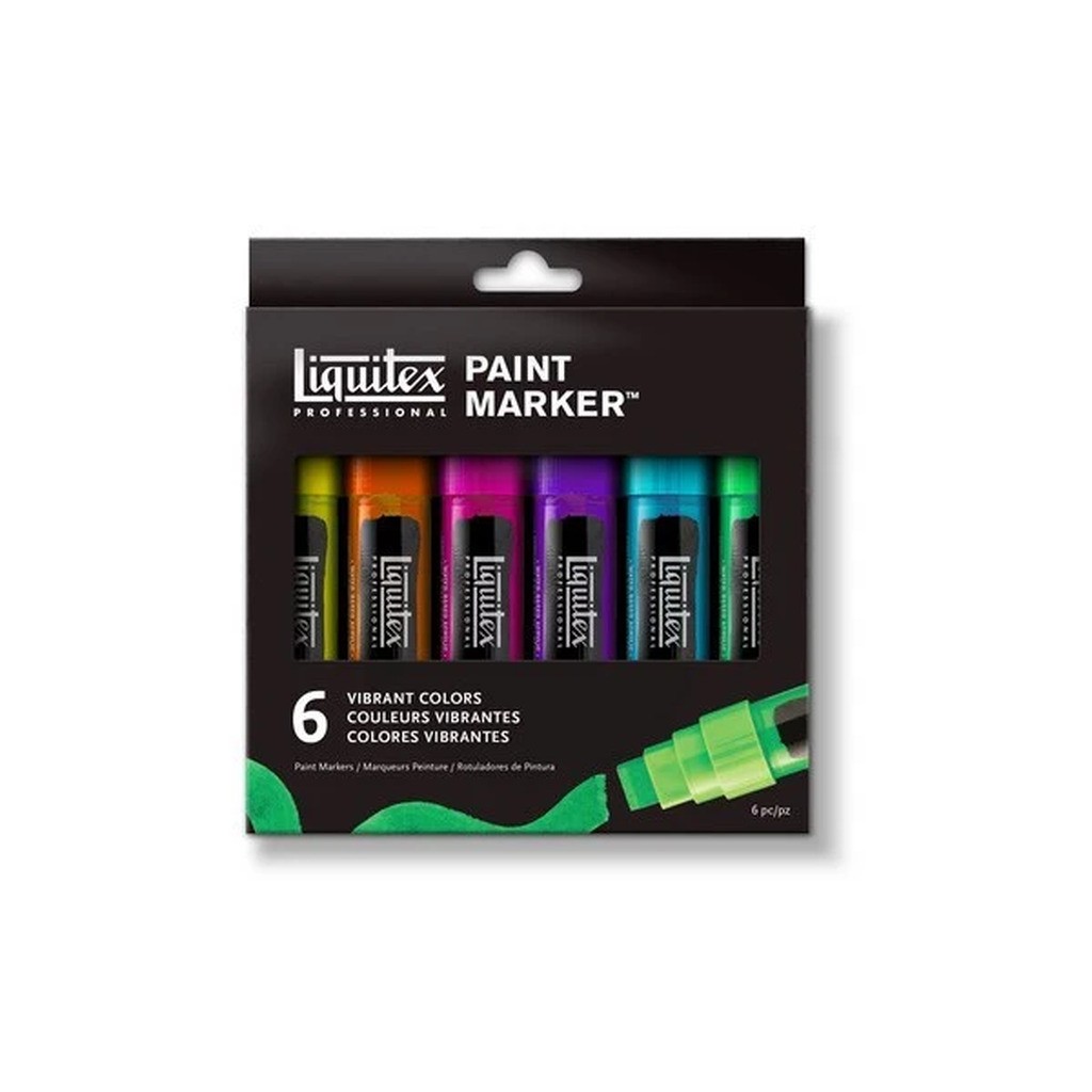 Paint Marker Wide Vibrant 6pcs