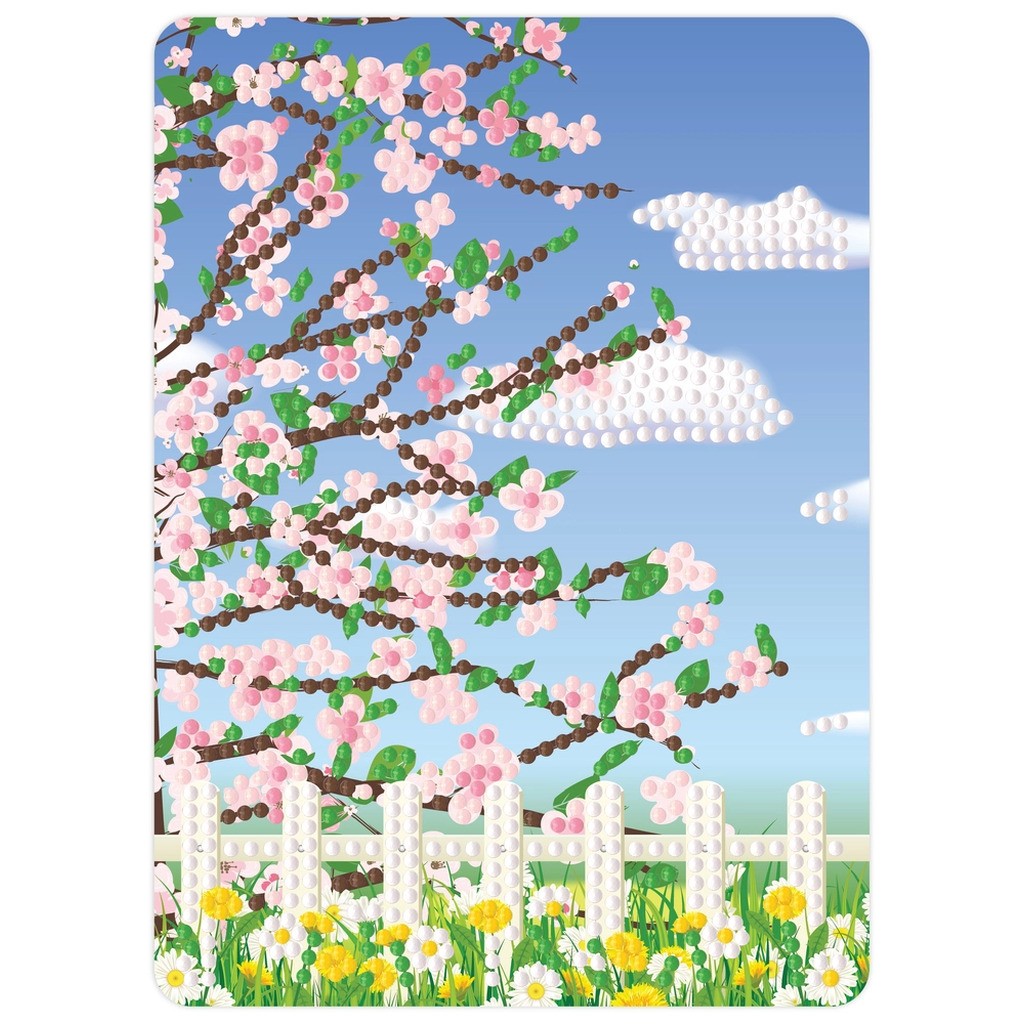 Diamond art HAVE M/kirsebærtræ/BLOMSTER 13 x 18 cm