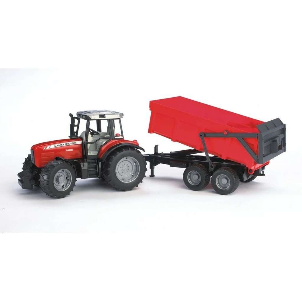Bruder Massey Ferguson 7480 traktor med tipvogn