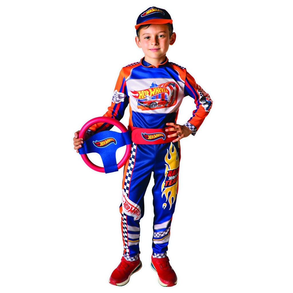 Hot Wheels racerkører dragt, 5-7 år