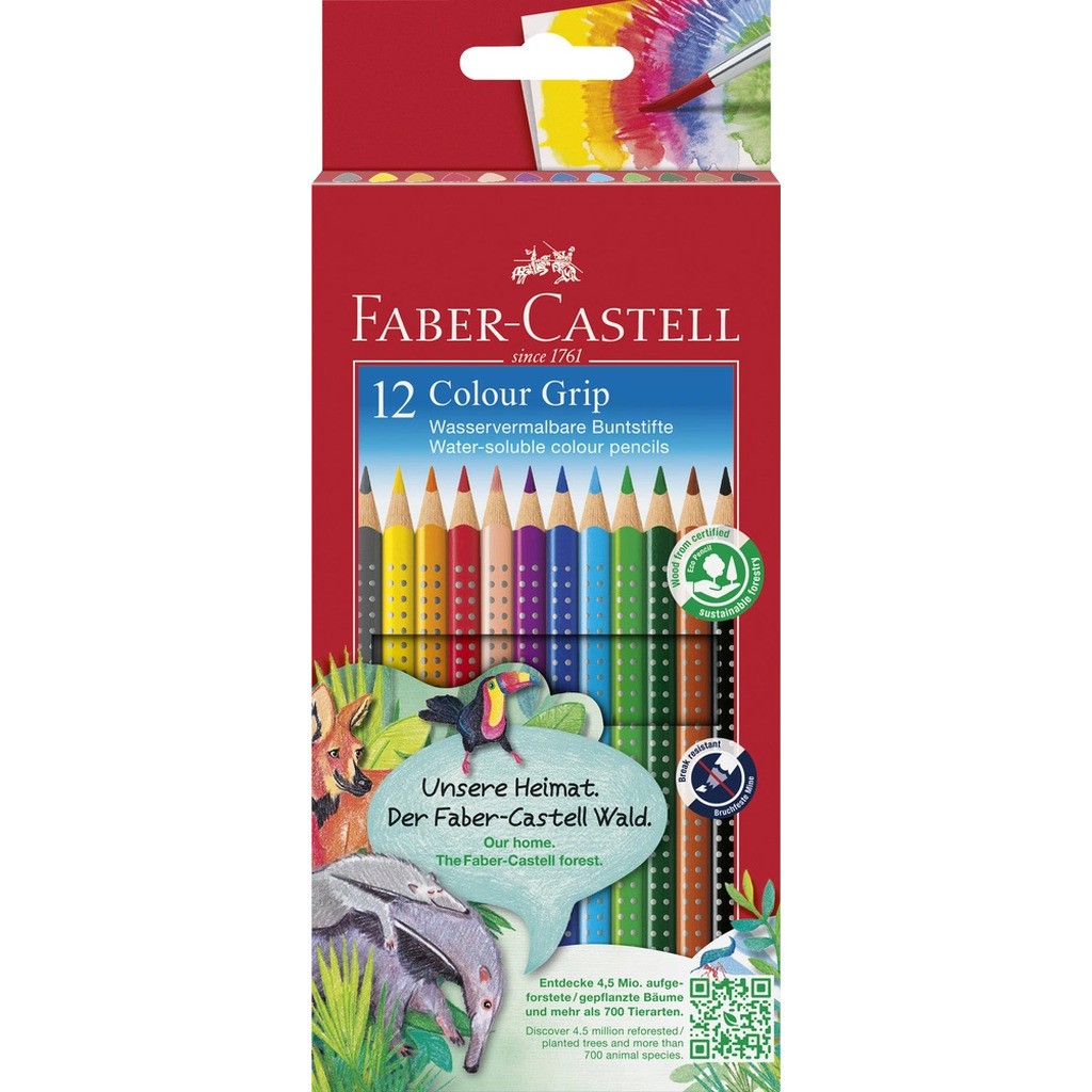 Farveblyant grip Faber-Castell 12 stk