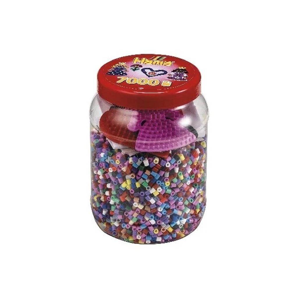 Hama perler 7000stk +2ass stiftplader