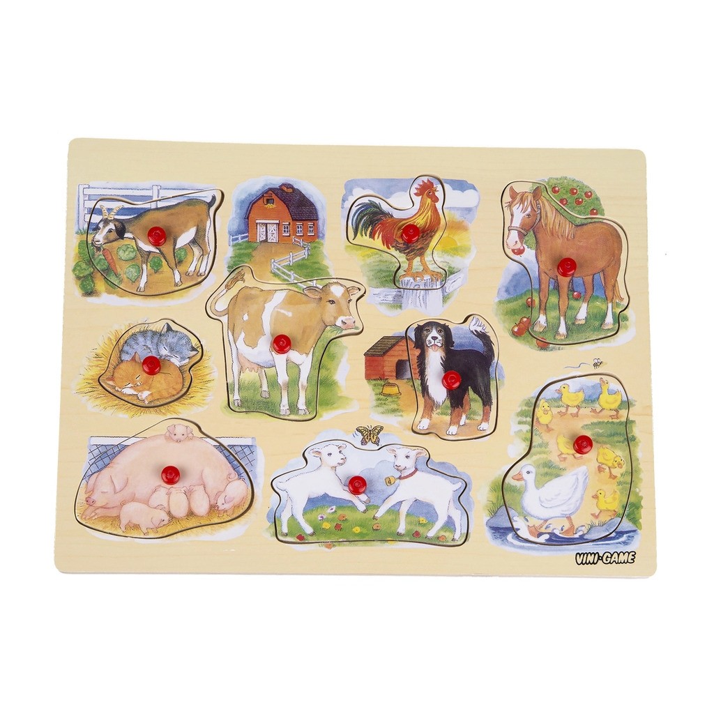 VINI KNOPPUSLESPIL FARM & DYR