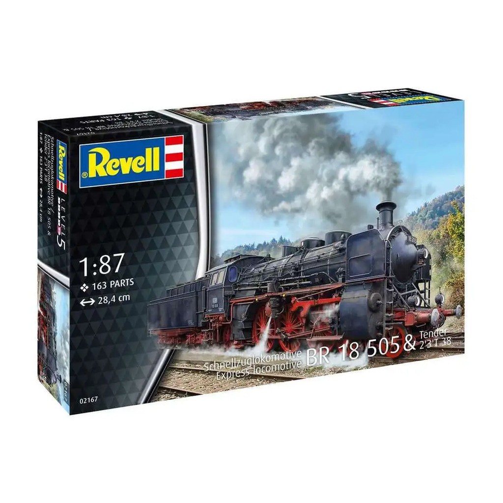 Express Locomotive BR 18 505 w/tender 2&apos;3&apos;T38 1:87