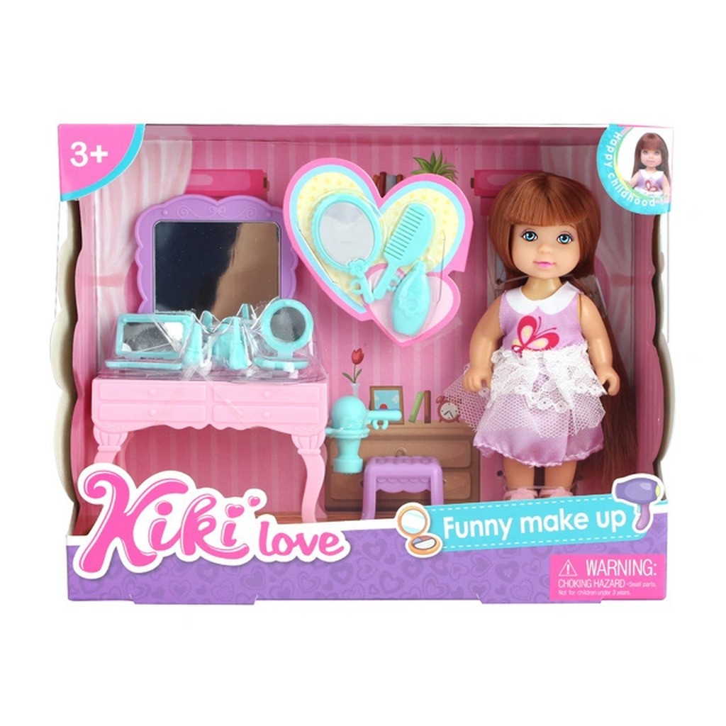 Kiki Love dukke med make-up bord cm