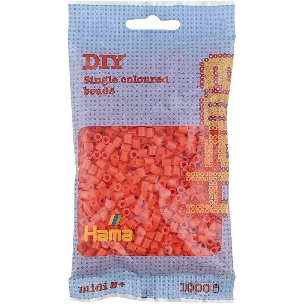 Hama midi perler 1000 stk orange 4
