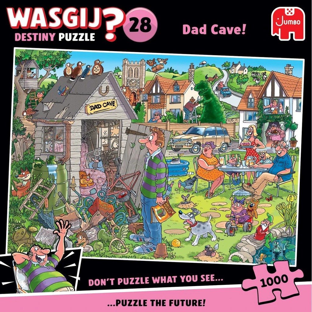 Puslespil Wasgij Destiny 28 Dad Cave! 1000 brikker