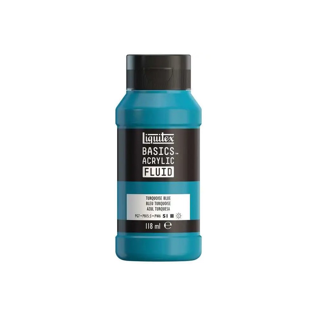 Basics fluid 118ml turquoise blue row 046