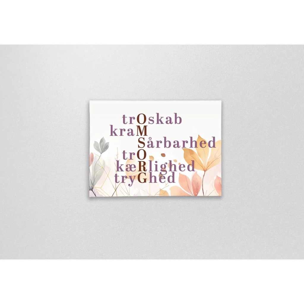 Magnet med citat skab din egen ro, du er fantastisk