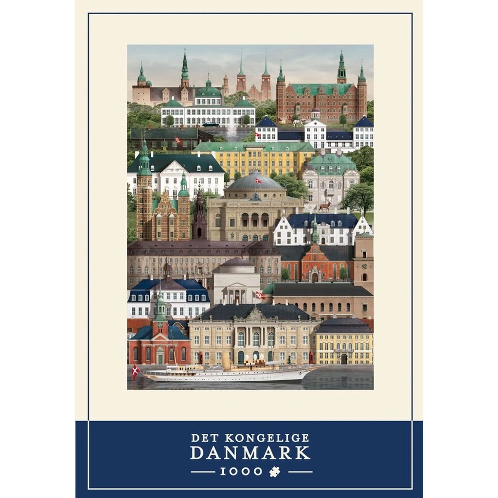PUSLESPIL DET KONGELIGE DANMARK 1000 BRIKKER