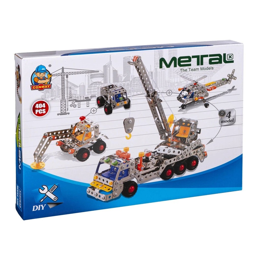 METAL BYGGESÆT 4-I-1 404 dele