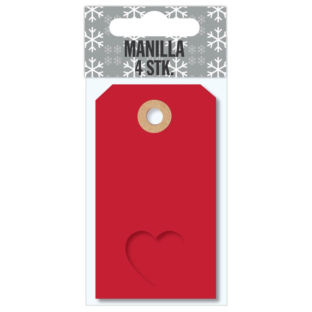 Manilla udstandset 4 stk.