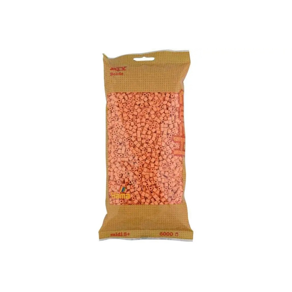 Hama midi perler 6000stk lys abrikos