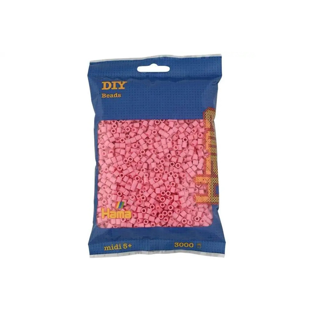 Hama midi perler 3000stk pink