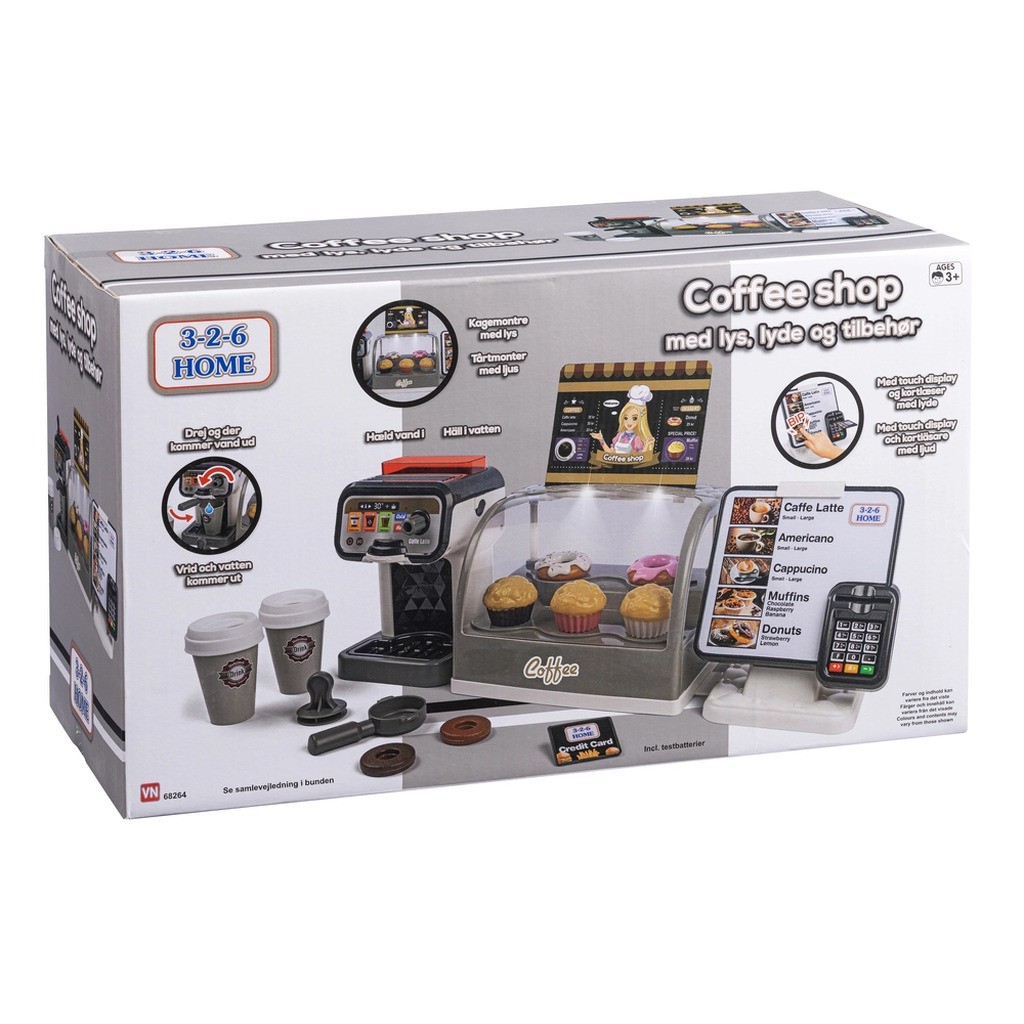 COFFEE SHOP MED LYS OG LYD