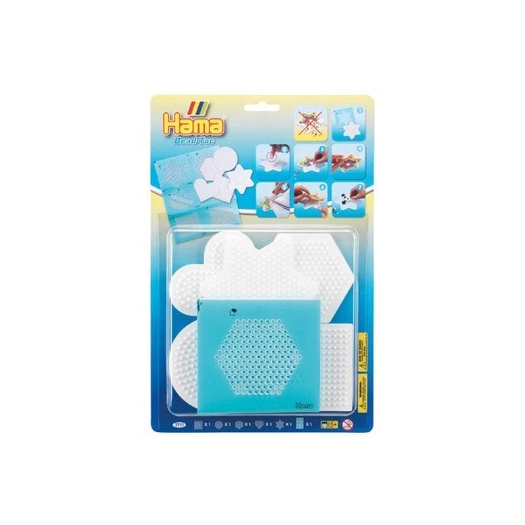 Hama midi 5 stiftplader+6 stickers i blisterpak