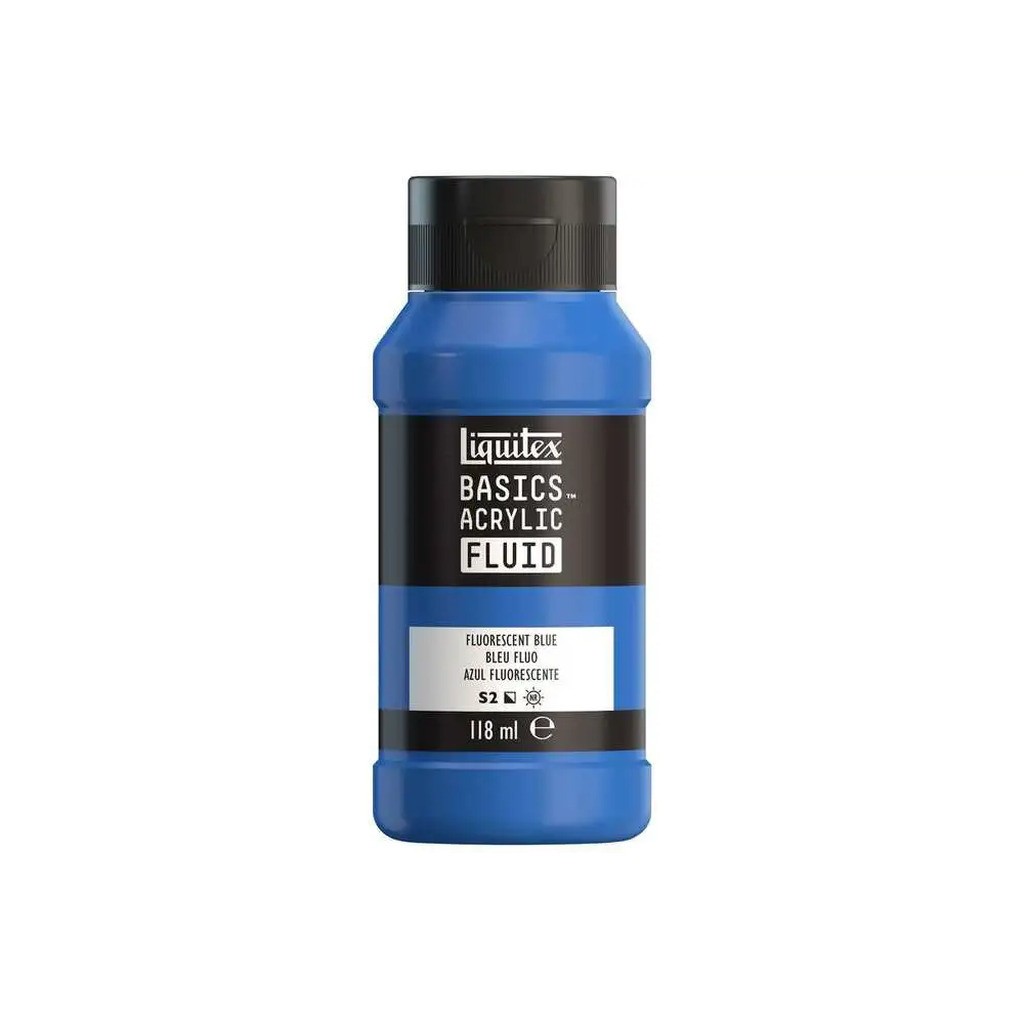 Basics fluid 118ml fluorescent blue row 984