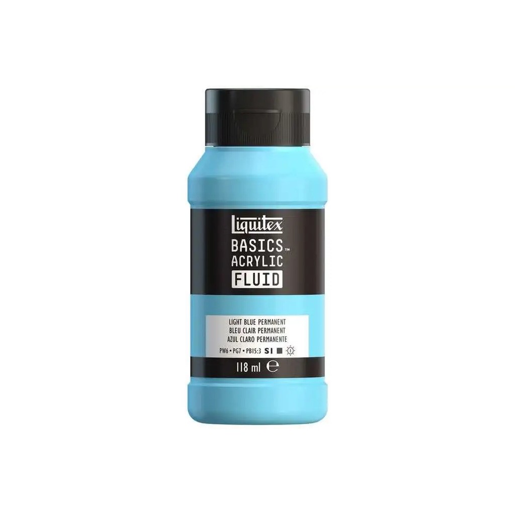 Basics fluid 118ml light blue permanent row 770