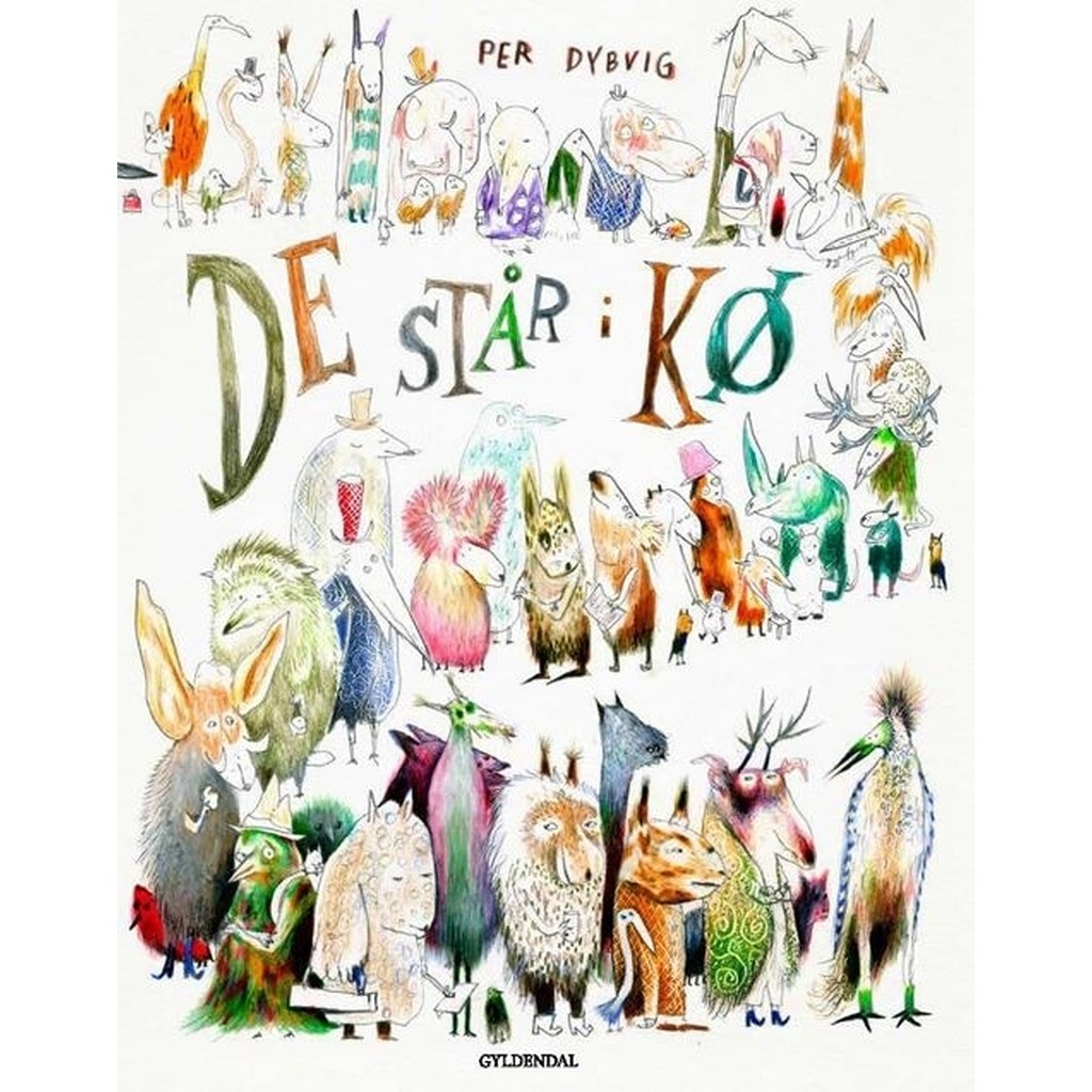 De står i kø