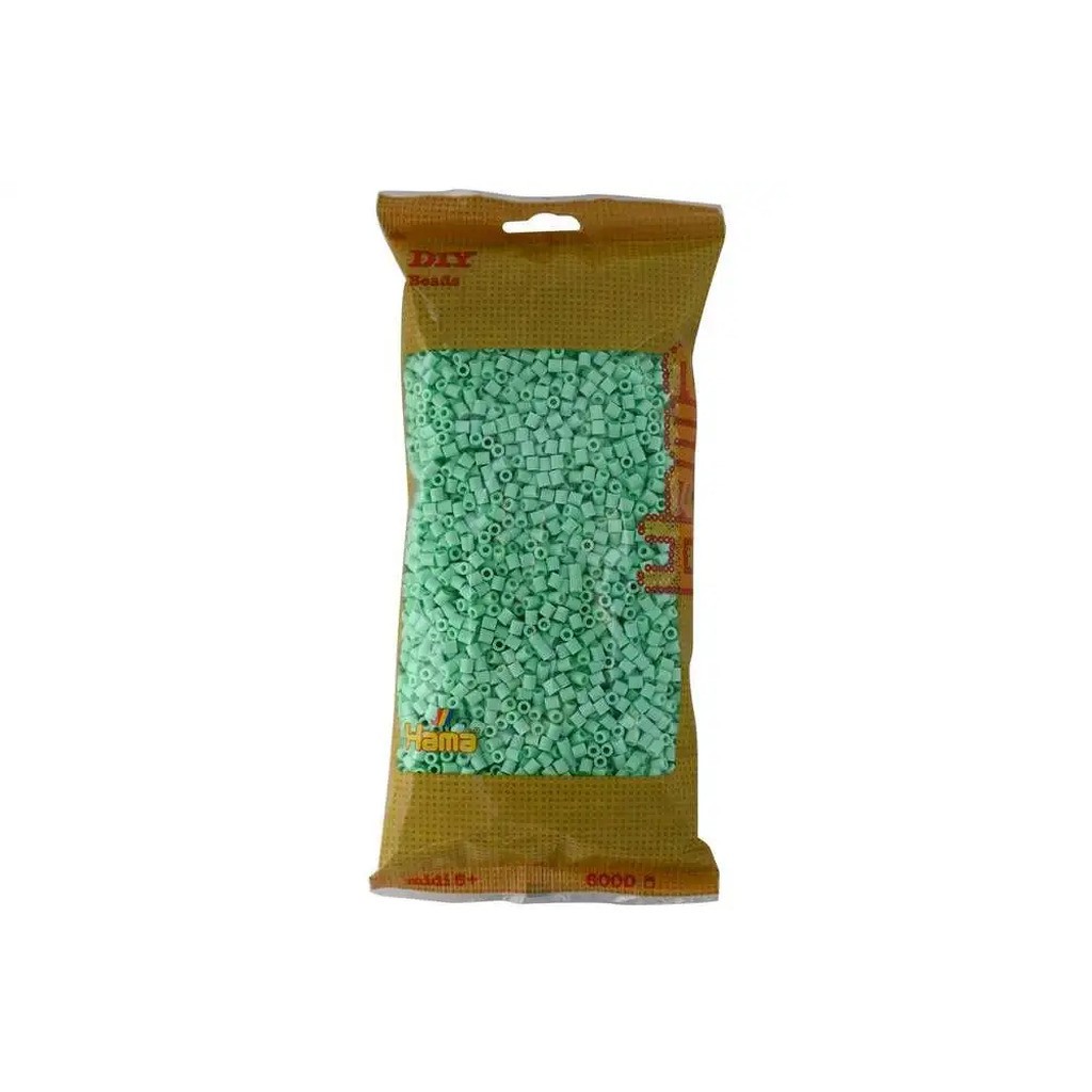 Hama midi perler 6000stk pastel mint