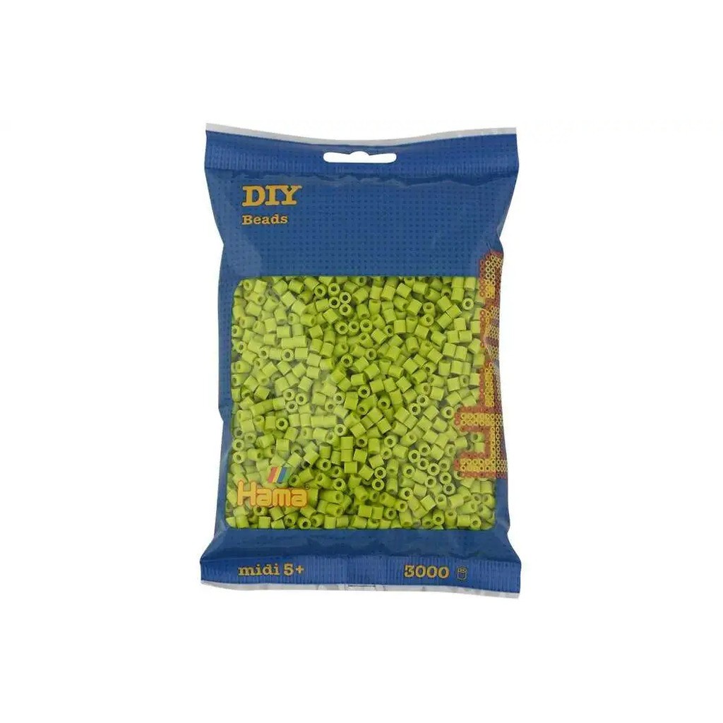 Hama midi perler 3000stk lime