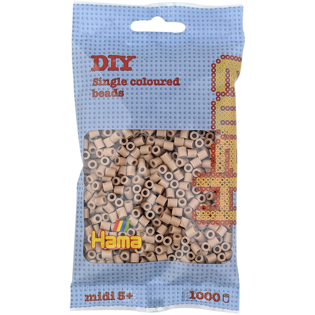 Hama midi perler 1000 stk lys nougat 75