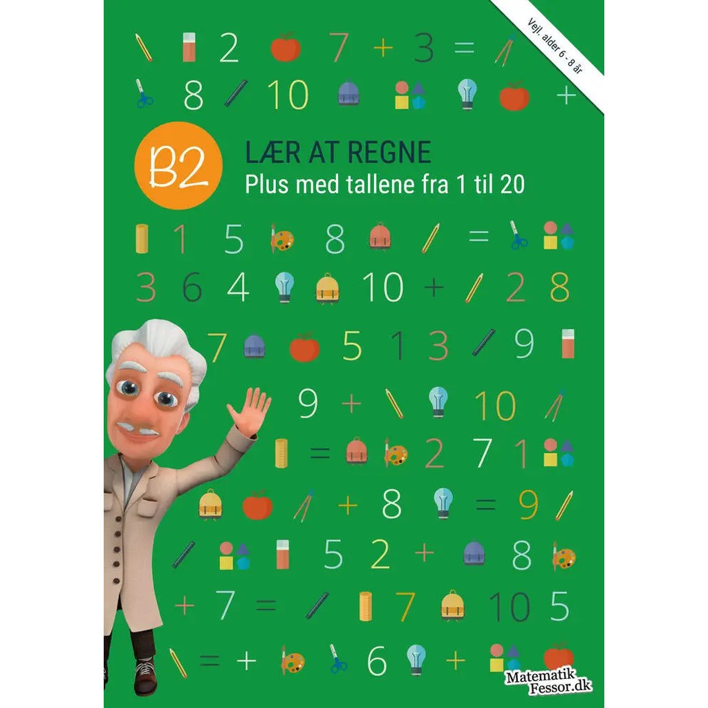 B2 - Lær at regne, Plus med tallene fra 1 til 20 (Kolli 6)