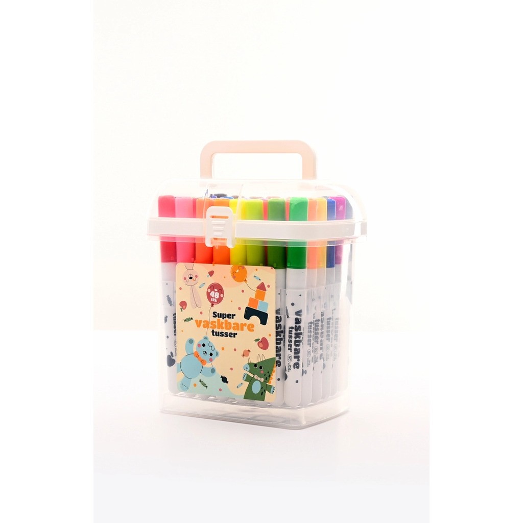 Tusser vaskbare 48 stk i pp boks