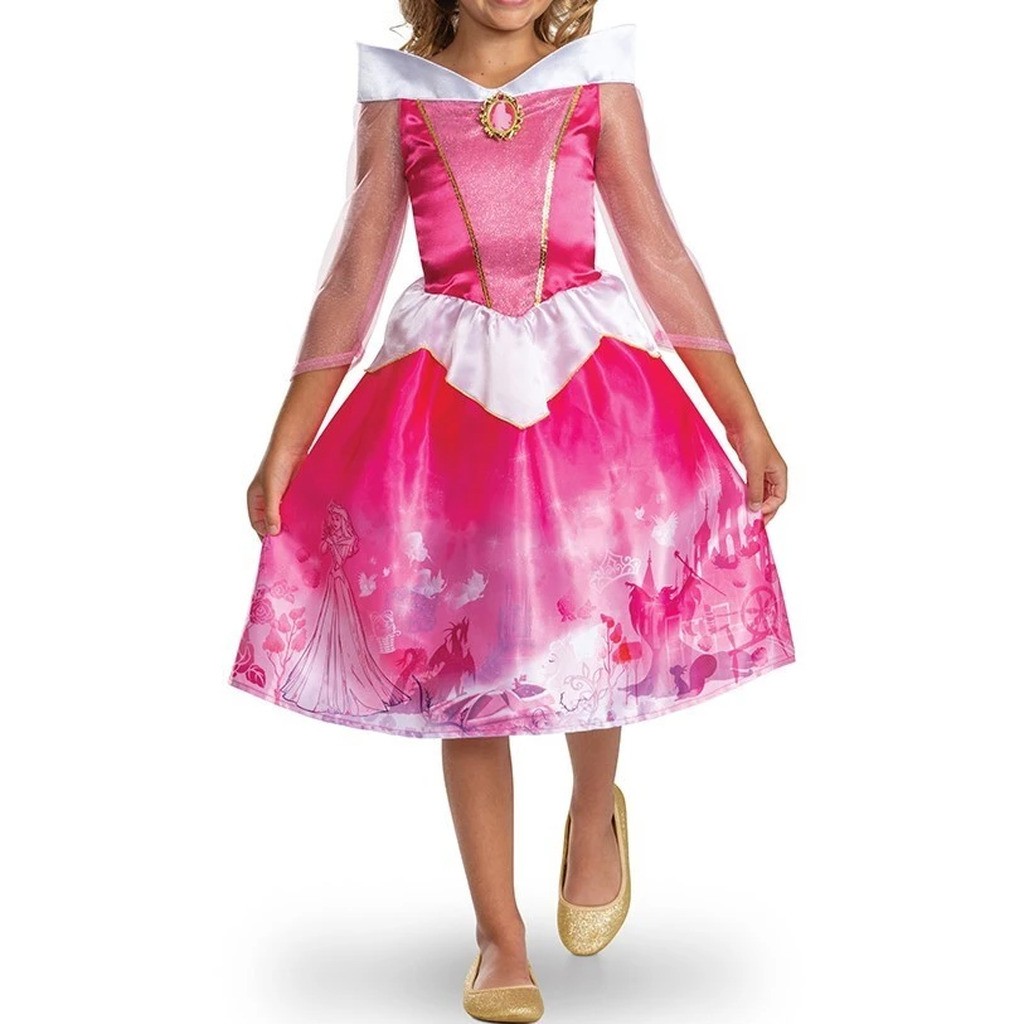 Aurora kjole pink str 5-6 år EU S