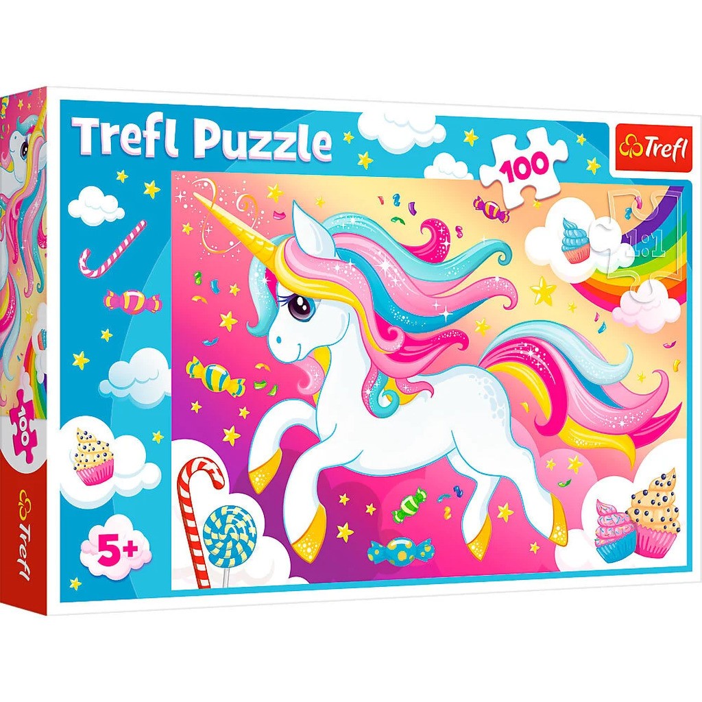 Puslespil Beautiful unicorn 100 brikker