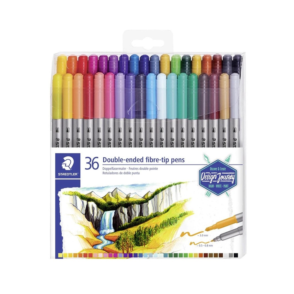 Tusser Staedtler design journey tyk/tynd 36 ass