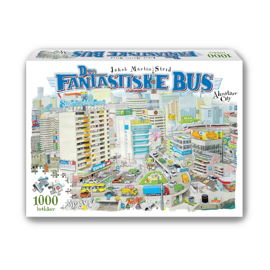 Puslespil Den Fantastiske Bus Ahnstarr City 1000 brikker