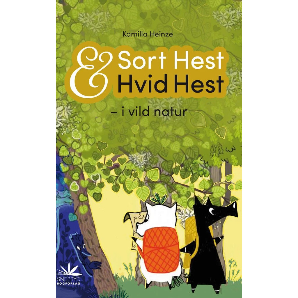 Sort Hest & Hvid Hest i vild natur