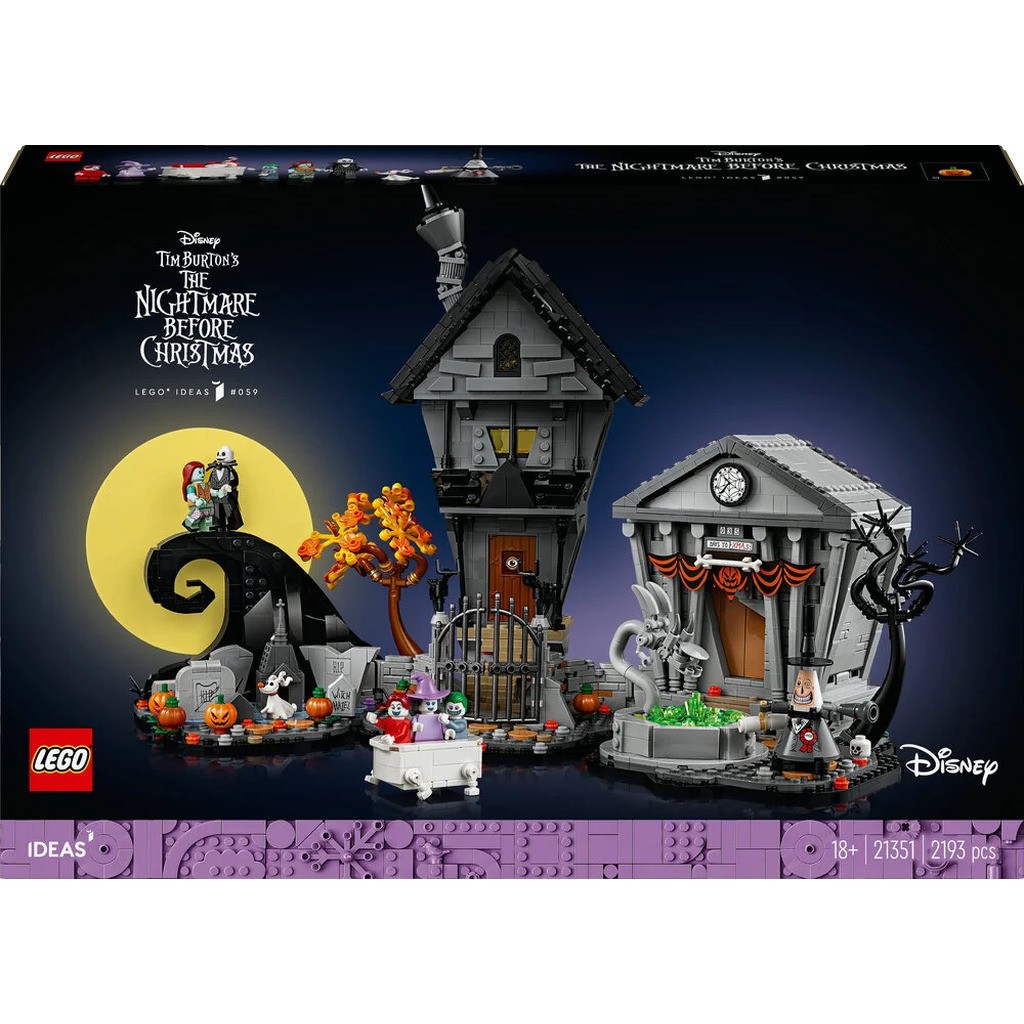 21351 LEGO Icons Disney Tim Burton&apos;s The Nightmare Before Christmas
