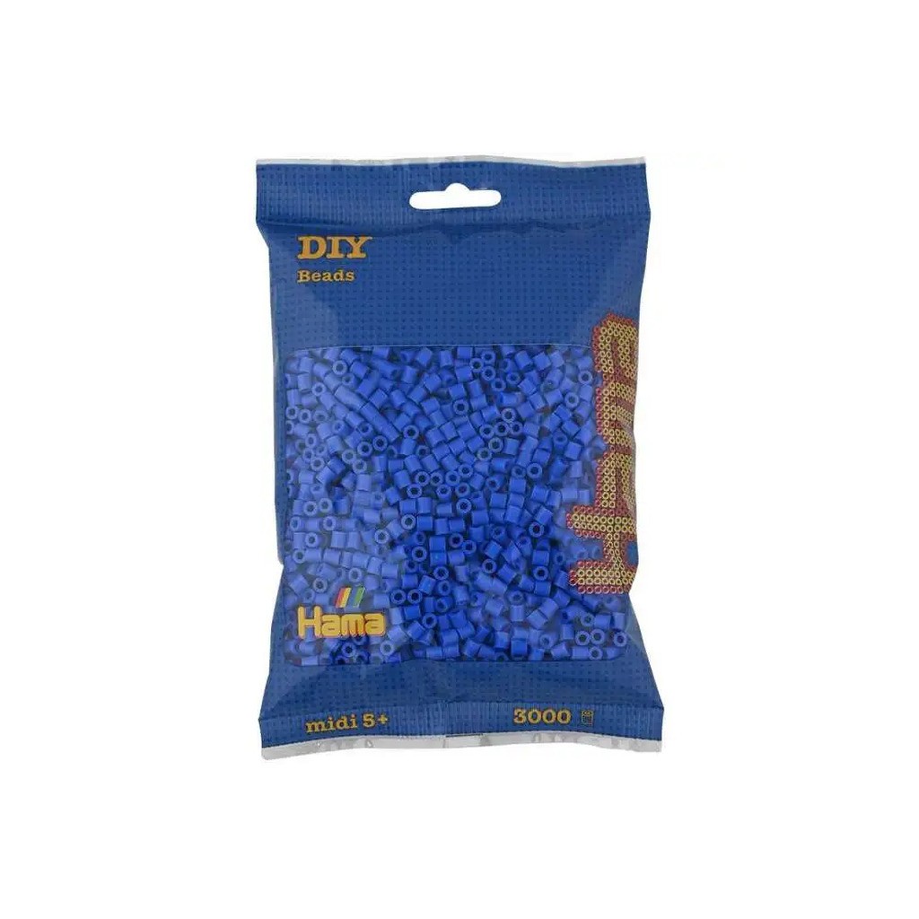 Hama midi perler 3000stk lyseblå